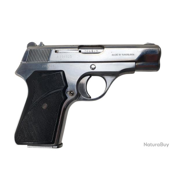 PISTOLET ZASTAVA M70 CALIBRE 32ACP (7.65BROWNING) NICKEL� - CATEGORIE B ref.A90