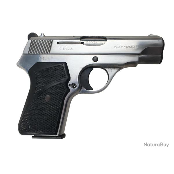 PISTOLET ZASTAVA M70 CALIBRE 32ACP (7.65BROWNING) POLI-BLANC EXCELLENT ETAT - CATEGORIE B ref.A93