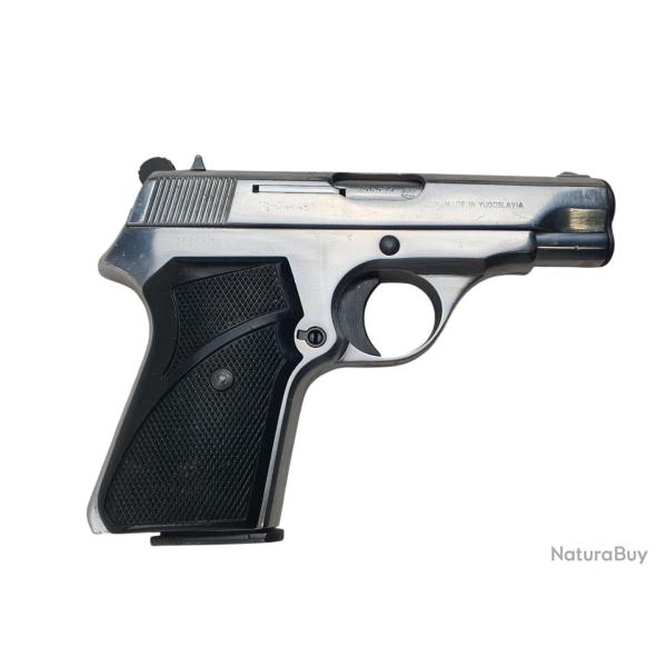 PISTOLET ZASTAVA M70 CALIBRE 32ACP (7.65BROWNING) POLI-BLANC EXCELLENT ETAT - CATEGORIE B ref.A99