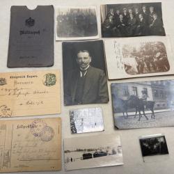 1 LOT DE 12 PHOTOS ET CARTES  ALLEMANDES  GUERRE DE 1914 / 1918