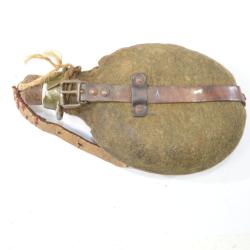 Gourde Bidon Arm&eacute;e Tch&egrave;que ann&eacute;es 1930 - 1950 ? CZ Army Canteen. WW2 ou Post