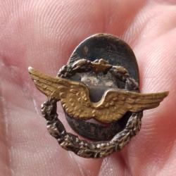 INSIGNE BREVET PILOTE ( BOUTONNIERE ANCIENNE - WW1 OU WW2 )
