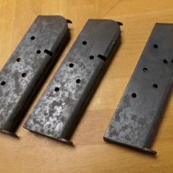 lot de 3 chargeurs Colt 1911  mise a prix 1 euro sans prix de r&eacute;serve