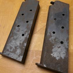 lot de 2 chargeurs Colt 1911  mise a prix 1 euro sans prix de r&eacute;serve