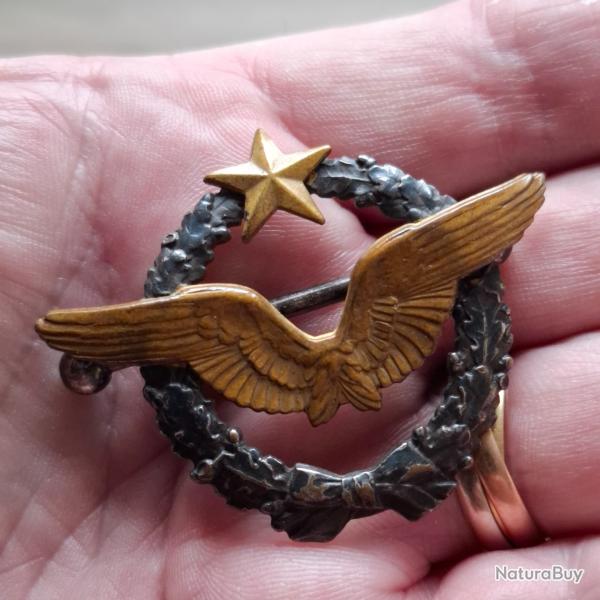 INSIGNE BREVET PILOTE ( WW1 - B 19832 )
