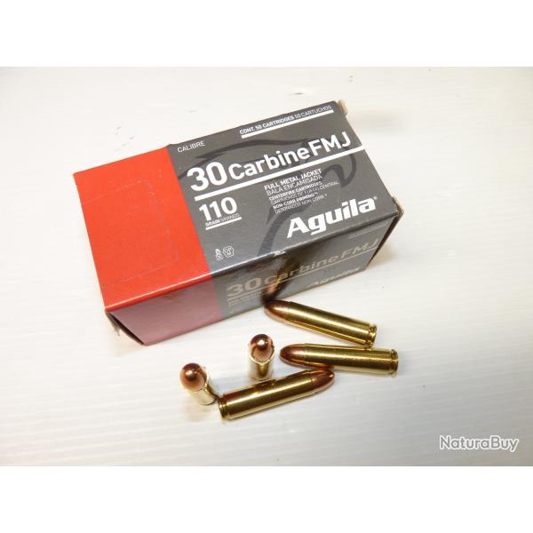 AGUILA 30Carbine FMJ boite de 50 / 30M1