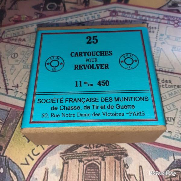 11 mm 450 (Soci�t� Fran�aise des Munitions): Reproduction boite cartouches (vide) SFM 14633630