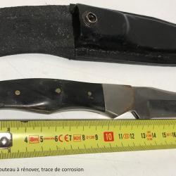 Couteau PRADEL avec &eacute;tui 10cm