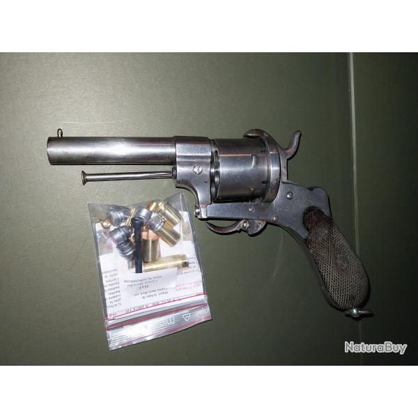 Revolver � broches calibre 12mm type lefaucheux