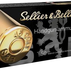 50 Munitions SELLIER&BELLOT cal.45 COLT lfn 16.2g 250gr