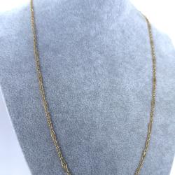 Collier or jaune 18 carats - maille filigrane - 61 cm