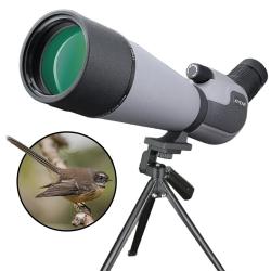 Longue Vue 25-75x80 avec Tr&eacute;pied Etanche Antibu&eacute;e Adaptateur T&eacute;l&eacute;phone pour Tir et Observation Gris