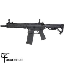 R&eacute;plique airsoft AEG SHINOBI NOIR SAIGO DEFENSE M4-M16, chargeur 130 billes