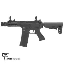 R&eacute;plique Airsoft AEG Kenji Court Saigo Defense - Noir