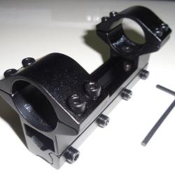 Montage monobloc haut TIROPTIC pour rail 11mm colliers 25,4mm