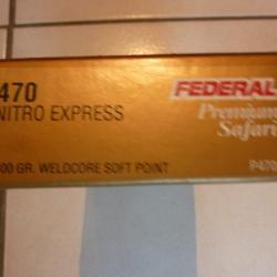 BALLE 470 NITRO EXPRESS 500 GR WELDCORE SOFT POINT