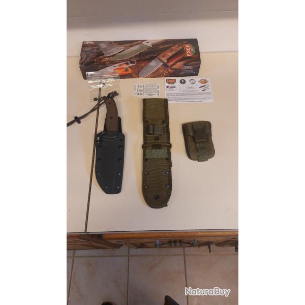 esee 5 + etuis kydex + �tuis molle