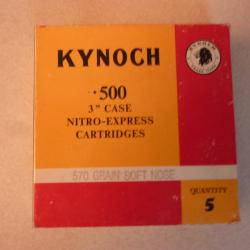 BALLES KYNOCH 500 NITRO EXPRESS 570 GRAIN SOFT NOSE
