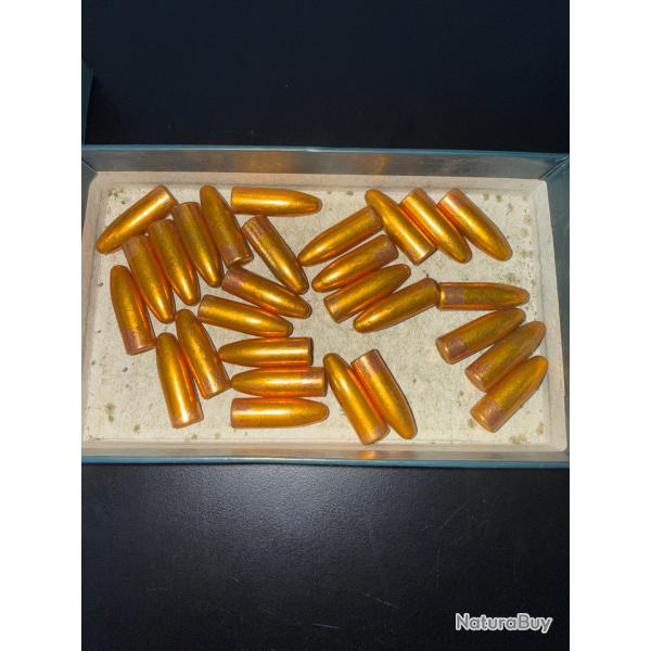 1 LOT DE 28 OGIVES   CAL.323   8 mm   190 grs H&N