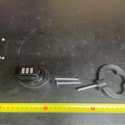 2 Supports mural avec verrou de pontet &agrave; code pour carbine