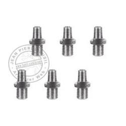 6 chemin&eacute;es Inox pour Revolver poudre noire PIETTA