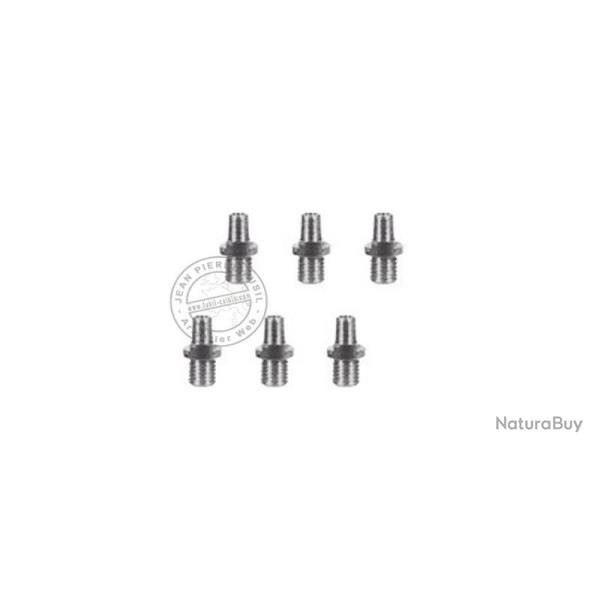 6 chemin�es Inox pour Revolver poudre noire PIETTA