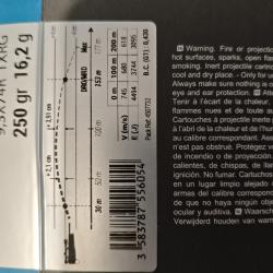 Balles solognac txrg 250gr 16.2g en  9.3x74r