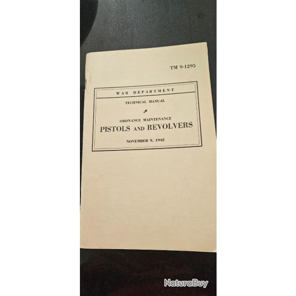 MANUEL ORIGINAL D'INSTRUCTION DU PISTOLET Mle 1911 & REVOLVER Mle 1917