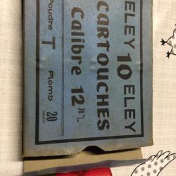 Cartouche eley cal 12/70 plomb 20 grains