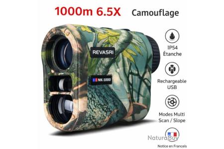 Télémètre Laser 1000 Mètres Pour Chasse Et Golf – Avec Batterie Rechargeable (neuf)