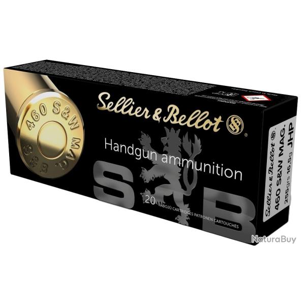 Munitions SELLIER&BELLOT cal.460 S&W mag jhp 255gr 16.5g par 20