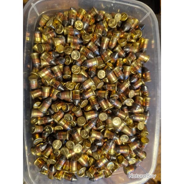 1150 Balles 6 mm flobert double culote