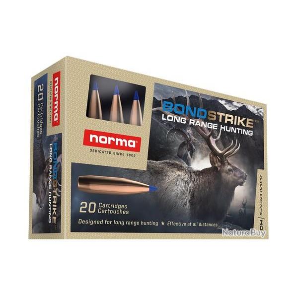 Boite de 20 cartouches Norma Bondstrike cal.6.5 PRC 143gr 9.27G
