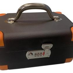 Valise &agrave; munitions Negrini mod.20100 noir/orange 24x16x13cm