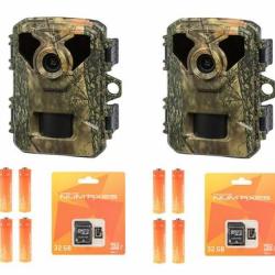 Pack pi&egrave;ge photographique Num'axes PIE1075 2 pi&egrave;ges + 8 piles + 2 cartes micro SD