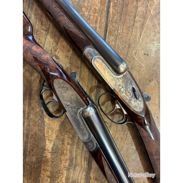 Paire de Lebeau-Courally Calibre 20/75 Canons de 70cm