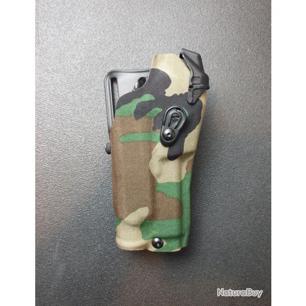 Safariland Holster 6390RDS Wraped Woodland G17 G19 WWML