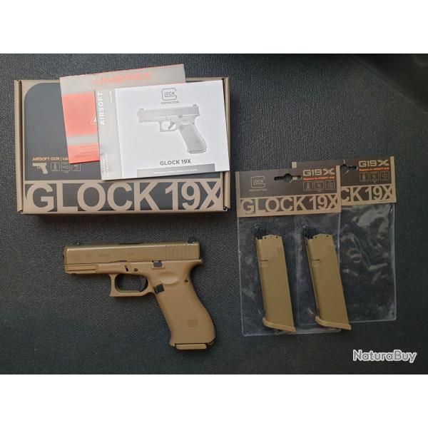 GLock 19X VFC Umarex GBB � Gaz + 2 Chargeurs