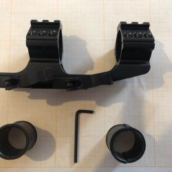 Montage monobloc pour lunette optique en aluminium 25,4/30 mm