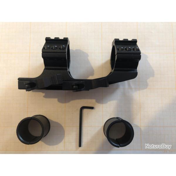Montage monobloc pour lunette optique en aluminium 25,4/30 mm