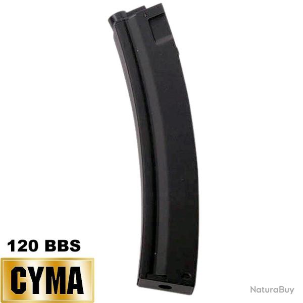 Chargeur MP5 CYMA Mid Cap 120 Billes en M�tal pour AEG C.78