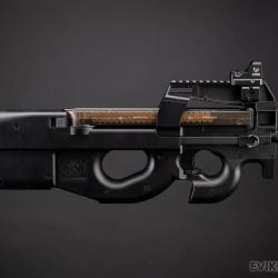 SoftAir Licensed FN P90&reg; Full Size Metal Gearbox Airsoft AEG (Color: Black)