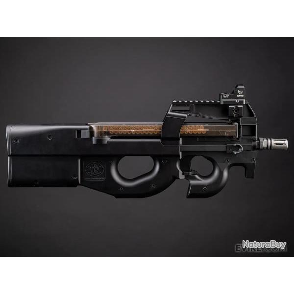 SoftAir Licensed FN P90� Full Size Metal Gearbox Airsoft AEG (Color: Black)