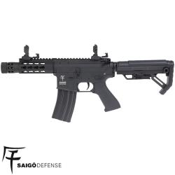 Saigo Defense Kenji Short S AEG Noir - R&eacute;plique Airsoft M4 Gearbox V2 330 FPS