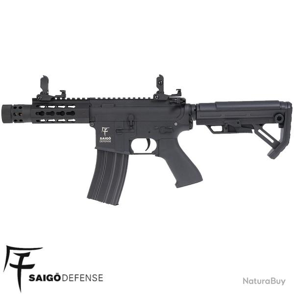 Saigo Defense Kenji Short S AEG Noir - R�plique Airsoft M4 Gearbox V2 330 FPS