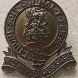 Insigne de b&eacute;ret, casquette Anglais du 14&egrave;me R&eacute;giment de Hussards du roi