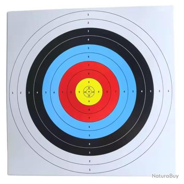 ENCHERE 1 EURO / Lot de 100 cibles 17x17cm multi