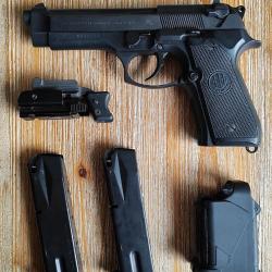 PISTOLET BERETTA MOD 92 F 9 PARABELLUM