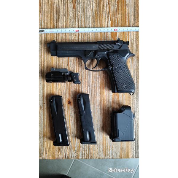 PISTOLET BERETTA MOD 92 F 9 PARABELLUM