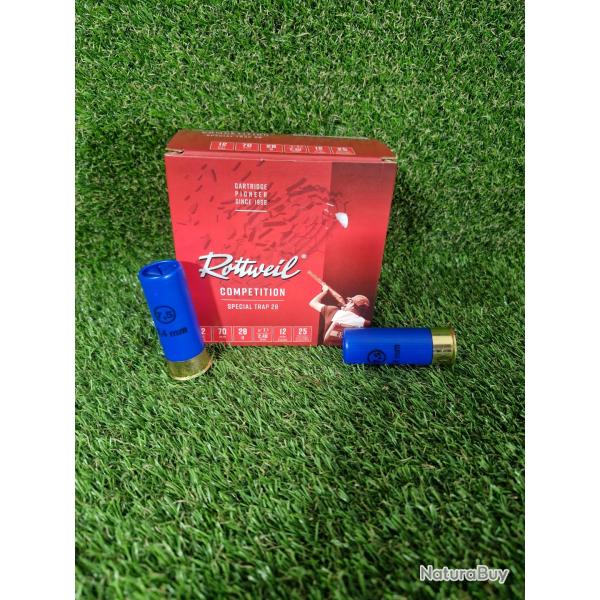 Cartouche calibre 12/70 Rottveil Comp�tition 28g plomb de 7.5